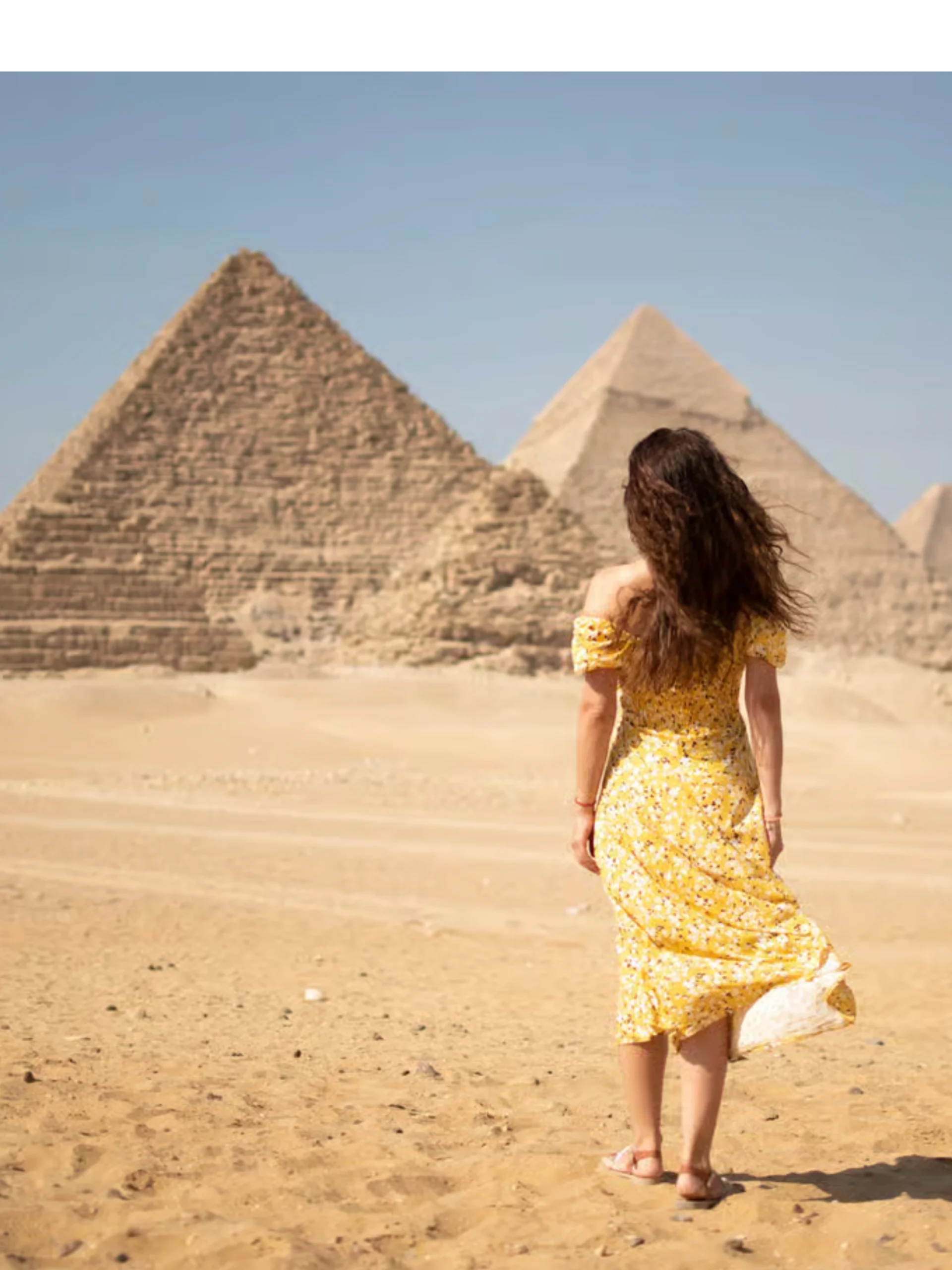 "Marvel at the iconic Giza Pyramids and the mysterious Sphinx on a captivating tour in Egypt."